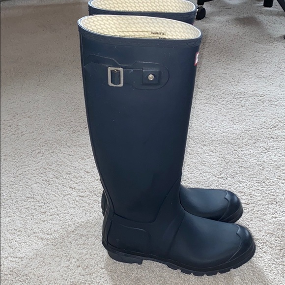 Women's Original Tall Rain Boots: Navy - Picture 4 of 6